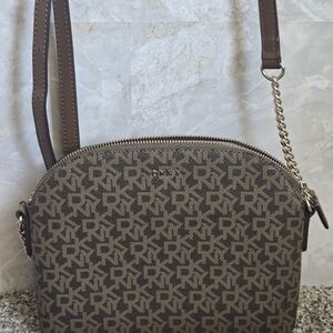 Dkny Brown Crossbody Bag with Elegant Design